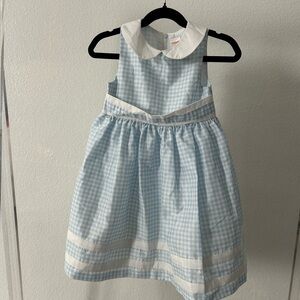 Gymboree Light Blue and White Checkered Dress